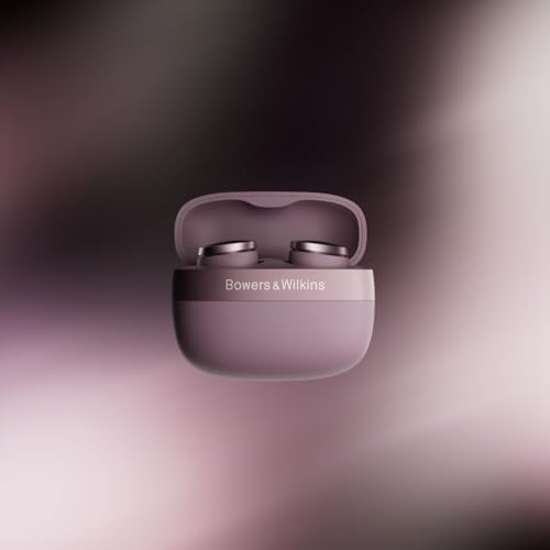 Image of Bowers & Wilkins Pi8 True Wireless Noise Cancelling Earbuds with Bluetooth aptX, 24-bit Wireless Connection, Audio Retransmission, and 6 Built-in Microphones - Pale Mauve