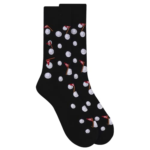 Forest & Twelfth Men’s Crew Cut Socks, Sports Theme, Fun and Unique Graphic Socks, One Size Fits Most