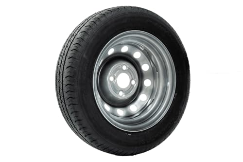 UNITRAILER Kit de 2 Roues Complètes pour Remorque Légère 155/70 R13 75N, Jante Acier 4Jx13 4x100 ET30, Capacité de Charge 387 kg pour Sécurité et Stabilité de Conduite – vue 5