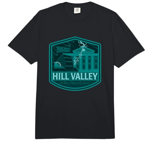 Back to the Future Hill Valley Lightning Comfort Colors Adult Heavyweight T-Shirt
