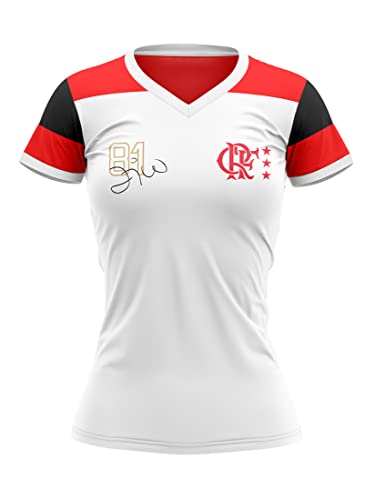 Camisa Feminina Flamengo Zico Retro Mundial 1981 Oficial Tamanho:...