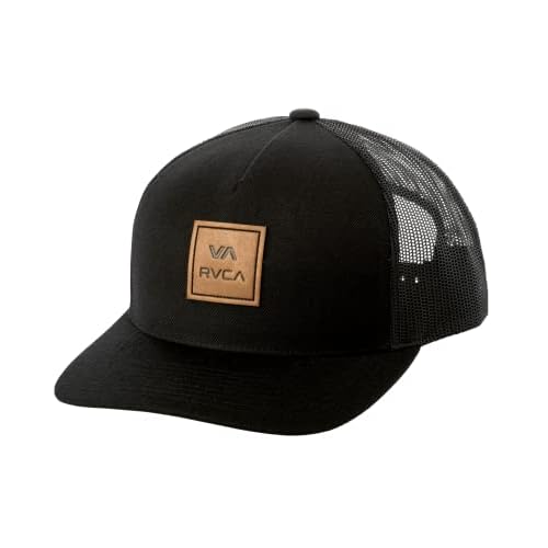 RVCA Men’s Adjustable Snapback Curved Brim Trucker Hat