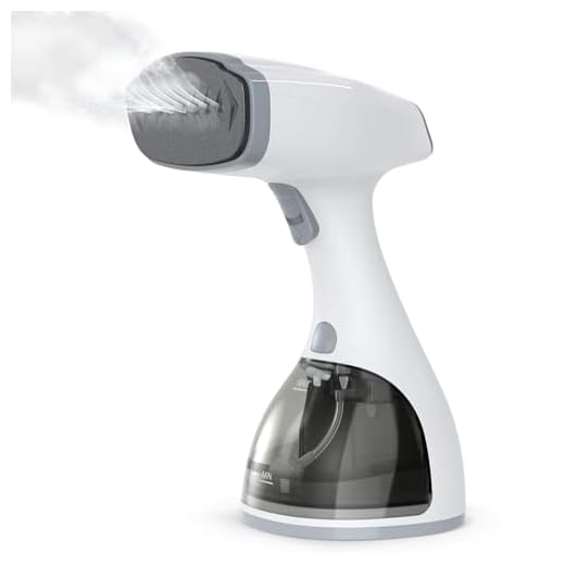 Homuserr Plancha Vertical Vapor 1500w con Pantalla LCD, Calentar en 20s, Depósito 300ml, Plancha Mano de Vapor Portatil Vertical y Horizontal para Tejidos Ligero