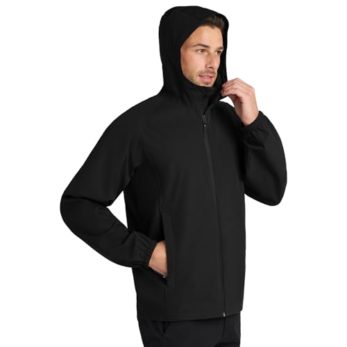 Lightweight Men Rain Jacket Custom Logo Embroidery, Personalized Waterproof/Wind Resistant Jacket, Customized Full Zip4