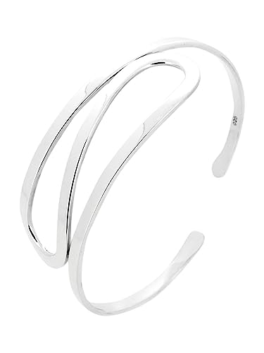 Silver Bangle For Women | Women's 925 Sterling Silver Bangle Bracelet Chic Statement style