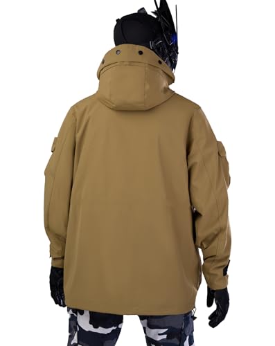 Image of MFCT Men's Techwear Waterproof Windbreaker with Funnel Hoodie