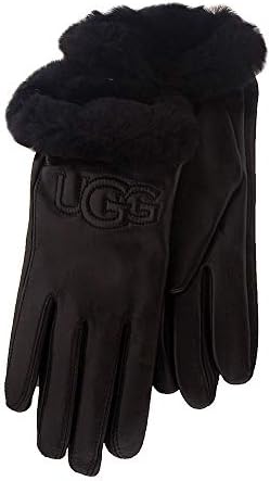 Amazon | UGGクラシックレザーロゴテックグローブ US サイズ: Small