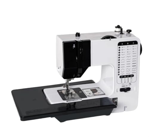 Máquinas de Coser, máquina de Coser eléctrica portátil para Principiantes con patrón de 38 Puntadas, luz LED, Pedal de Doble Hilo.