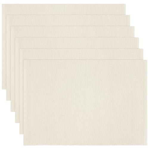 VitalCozy 6 Pcs Montessori Mat Montessori Classroom Rug Materials Children Playing Mat Cotton Working Beige Toddler Rug for Room Nursery Kindergarten School Indoor (23.6 x 15.8 Inch)