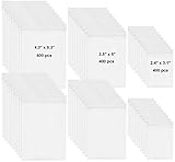 Nicunom 1200 Pack 2.4 Mil Thick Poly Bags, Resealable Clear Plastic Zipper Bags for Jewelry, Beads,...