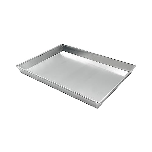Poêle basse rectangulaire Pentole Agnelli en aluminium argent 55x38 cm