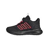 adidas X_PLR Path Elastic Lace Sneaker, Black/Pure Ruby/Black, 2 US Unisex Little Kid