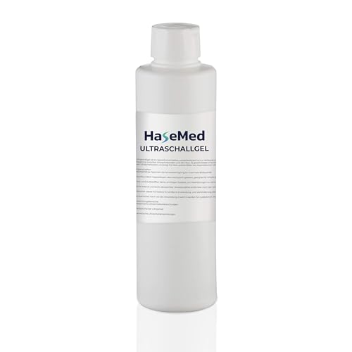 HaseMed Ultraschallgel 250 ml 1 Stück pH-neutrales hautfreundliches und biokompatibles Gel für eine optimale Ultraschallübertragung. Ideal für Ultraschalluntersuchungen in Praxis und Alltag