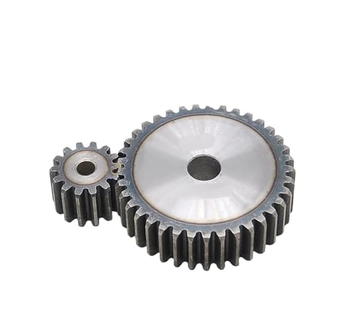 Bevel Gear Pinion Hardware Mechanical 1pcs 2 Mod Spur Gear 25-39 Teeth 2M Thickness 20mm Carbon Steel Transmission Part Gear(33 Teeth OD 70mm)