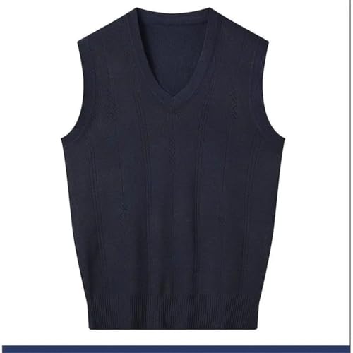 Men’S Casual V-Neck Knitted Pullover Sweater Vest Sleeveless Waistcoat Top3