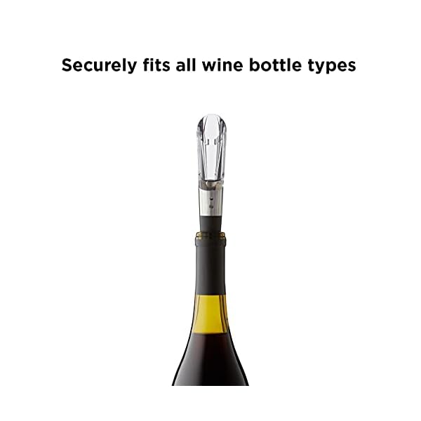 Rabbit Wine Aerator and Pourer, 1.1 x 1.1 x 5.2 inches, Clear/Stainless