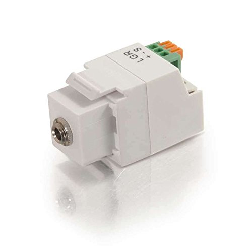 Módulo Keystone 3.5mm Estéreo Blanco C2G miniatura 4