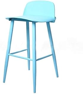 WEIHONG Productos de Calidad Nordic Modern Minimalist Fashion Hierro Forjado High Bar Mesa y sillas (Blanco) (Color : Blue)
