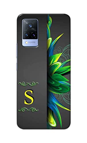 Image of Name II Initial II Letter Alphabet S Hard Back Case Cover for Vivo V21 (5G) Back Cover -(J5) VNS2222