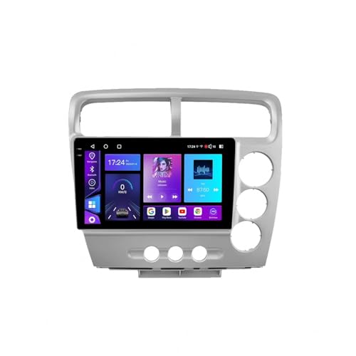 Radio coche 2 DIN para Honda Civic 2000-2005 con Carplay 4G+64G y pantalla HD