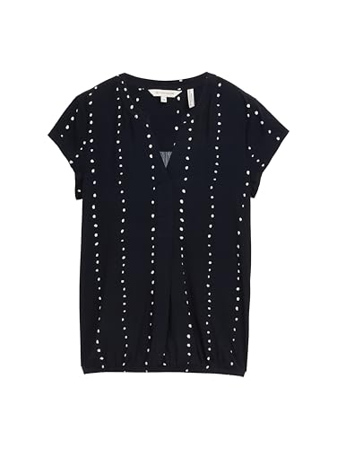 TOM TAILOR Bluse mit Muster, Printed beige Graphic minimal, 38 – Ansicht 1