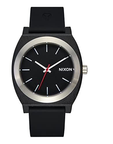 Nixon Orologio Uomo Time Teller OPP - Quarzo, Cinturino In Silicone, Cassa In Plastica Riciclata, 100m
