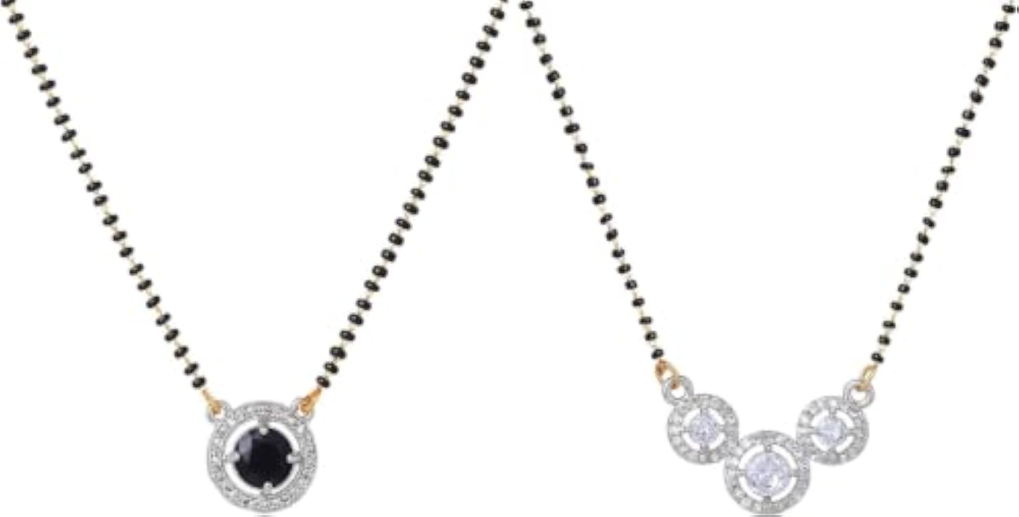 Mangalsutra Necklace for Women | Black Bead Chain