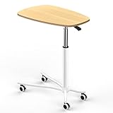 サイドテーブル Housolution ソファナイトテーブル 昇降式サイドテーブル ベッドサイドテーブル コ字型 ミニテーブル キャスター付き レバー昇降式