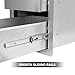 Stanbroil Outdoor Kitchen Drawers Stainless Steel - 15W x 21.5H x 23D Inch, Triple Access Drawer Flush Mount for Outdoor Kitchen or BBQ Island