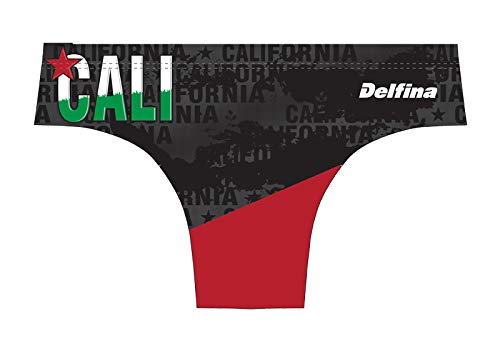 Delfina Fun Suit Men’s Swim Briefs for Water Polo, Cali Bear3