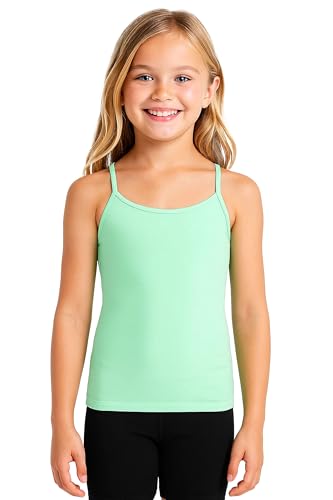 Image of Kurve Girl's Sleeveless Tank Top - Stretch Undershirts Cami Camisole, UV Protective Fabric, Rated UPF 50+ (Made in USA)