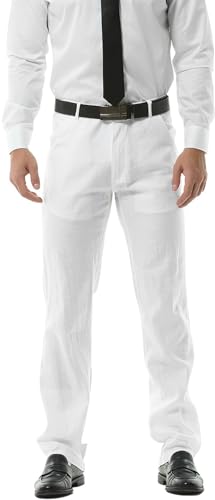Hoerev Mens Summer Linen Casual Trousers, Casual Pants - Stylish Comfort for Every Occasion