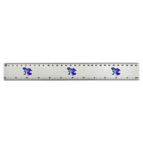 Azeeda 'Poison Dart Frog' 30cm (12 Inch) White Plastic Ruler (RL00041619)