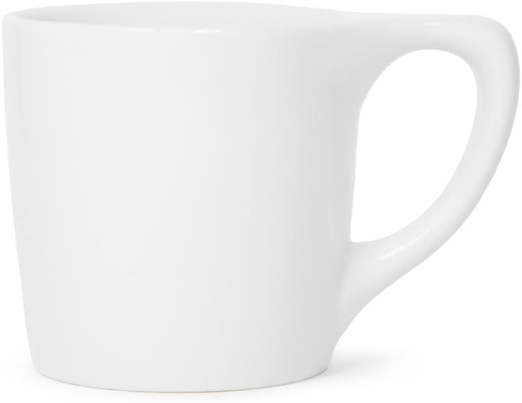 notNeutral Lino Porcelain Coffee Cup for Personal, Restaurant, Commercial Use - 10oz - Single Cup (White)