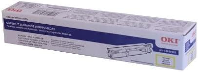 OKI 43459301 OEM Toner - C3400 C3530 MFP C3600 MC360 MFP Series High Yield Yellow Toner (2000 Yield) OEM