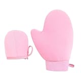 Selbstbräunender Handschuh Unisex – beflockt, wiederverwendbar und maschinenwaschbar | Selbstbräunungs-Applikator, für Männer und Frauen, Körper, Arme, Beine, Outdoor, Strand und Urlaub