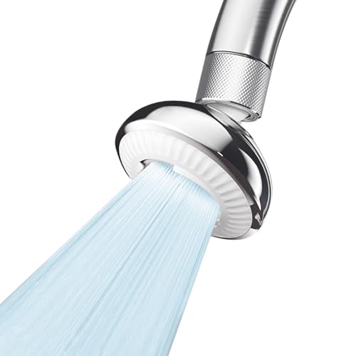 Kitchen Faucet Sprayer Attachment Anti-Splash 3-Mode Swivel Faucet Extender with Wide Spray Area 360 Rotating Faucet Aerator Faucet Head Replacement for Kitchen 55/64 Female Thread