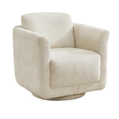 Cotiro Swivel Accent Chair, 360° Chenille Barrel...