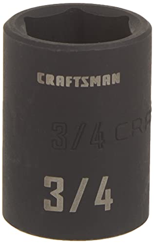 CRAFTSMAN Shallow Impact Socket SAE 1/2-Inch Drive 3/4-Inch (CMMT15854)