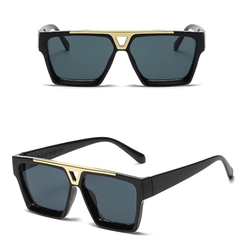 Women Square Sunglasses Oversized Luxury Sun Glasses Vintage Designer Eyewear UV400 Goggles