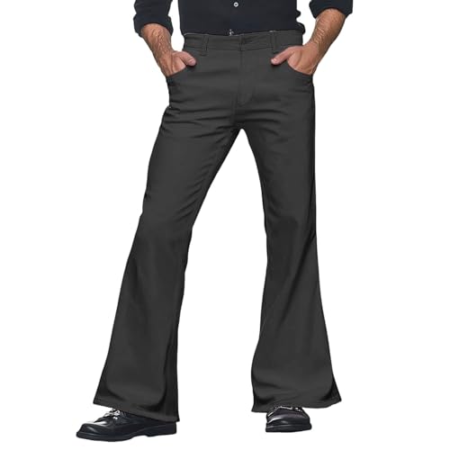 Pantalones de fiesta para festivales retro y noches de discoteca temática de los 70