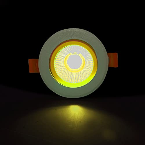 Image of D'Mak 6 Watt Round LED COB Light for POP /Recessed Lighting (Warm White, 1)