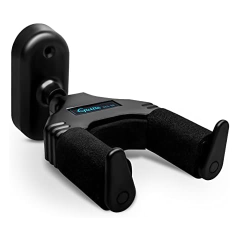 GUITTO Guitar Wall Mount Hanger, Guitar Stand Auto Gravity Lock Guitar Holder Wall Hook for Bass Electric Acoustic Guitar Banjo and Mandolin GGS-08 Cover