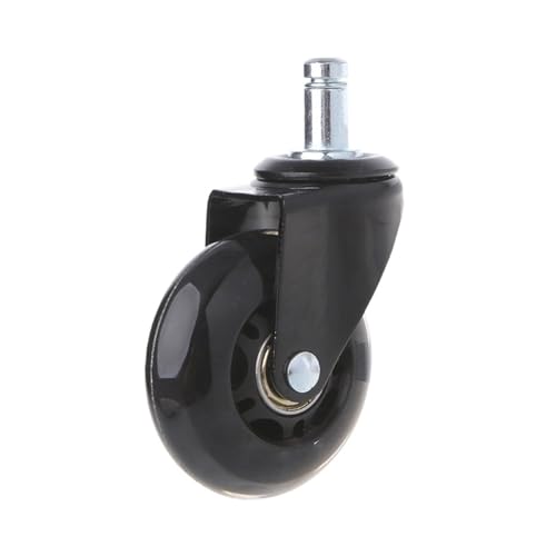 ユニバーサル 2.5インチ PU ローラーブレードスタイル オフィスチェアホイール 交換用キャスター 1個