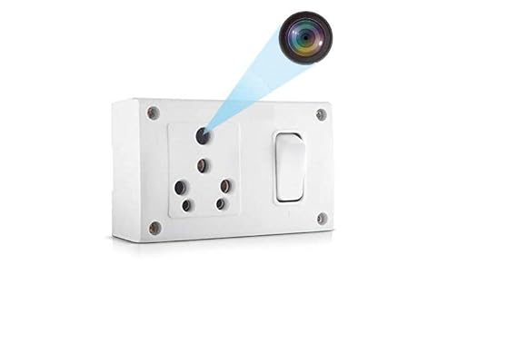 SPYTECTIFY Spy Camera Wi-Fi 1080P HD Hidden Switch Socket Camera, AC Power, Remote App Control Camera Home, Kids, Baby, Pet Monitoring Camera