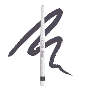 COSLINE Kajal und Eyeliner Nr. 129, Farbe: Aubergine, Wisch- und wasserfest, Weiches Auftragen, Starke Pigmentierung, Vegan, Made in Germany