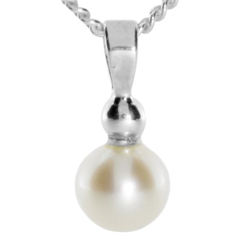 Preisvergleich Produktbild InCollections Damen-Anhänger 925 / 000 Sterlingsilber mit Süsswasserzuchtperle inklusive Panzerkette 45 cm 5410200019401