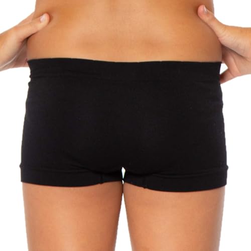 Girls Seamless Boyshort Underwear Bundle - Seamless Underwear Ages 8-12 (4 Pack)3