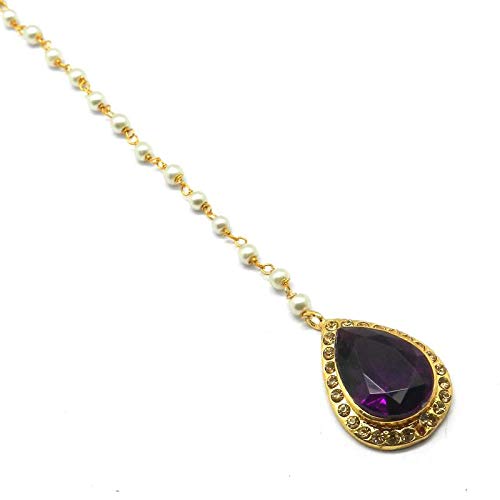 Radhesh Creation Jewellery Gold Plated Maang Tikka For Women & Girls (B07NXVG3KJ) Amazon Price History, Amazon Price Tracker