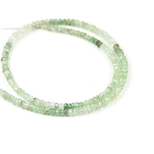 Tourmaline verte en rondelles facettées pour fabriquer des bijoux d'été chic